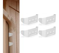 4 Pcs Gutter Downspout Straps Downspout Pipe Clip Hidden Bracket, Aluminum Rain Gutter Straps for Secure Wall Mounting