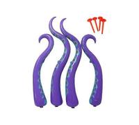 4 Pcs Halloween Inflatable Octopus Tentacle Huge Blow Up Purple Octopus Legs Outdoor Decorations for Yard Garden Lawn Decor