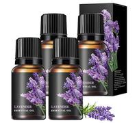 4 Pcs Huile Essentielle de Lavande Huiles Essentielles Lavande Lavender Essential Oil Pour Diffuseurs, Aromathérapie, Soins De La Peau, Bains, Bougies Parfumées, Savons Diy, Roll-On 10ml/Pcs