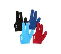 4 pcs IBS billard trois doigts Gant Professional 4 couleurs Spandex Snooker piscine