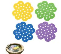 4 Pcs îlots flottants pour abeilles,Des îlots flottants servant de points d'abreuvement pour les insectes,des accessoires de jardin en forme de fleur destinés aux abeilles et autres insectes utiles.