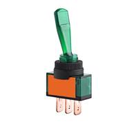 4 Pcs Interrupteur à Bascule, Keenso 12V 20A LED On / Off 3 Broches SPST Commutateur à Bascule LED pour Voiture Camion Auto Bateau