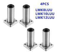 4 pcs LMK8LUU/LMK10LUU/LMK12LUU longue bride rectangulaire haute qualité palier linéaire CNC douille linéaire pour pièces d'imprimante 3D LMK8LUU-4pcs