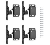 4 PCS loquets de porte d'armoire Loquets de tiroir, loquet à pousser pour fermer accessoires Loquet passivé en plastique pour camping-car caravane placards portes coulissantes pour maison cuisine