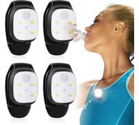4 Pcs Lumières De Course De Nuit Extérieur, Lampe De Poche À Clip De Sécurité Feux De Course Led Rechargeables Par Usb, 4 Modes, Pour Marcher Chien Camping Femmes Hommes Joggeurs Cadeaux