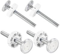 4 pcs M10 Tige filetée pour barrière bébé ou Animal de Compagnie Stair Gate Tendeur Vis Extension Lead Screw Rods Kit de vis（Blanc）
