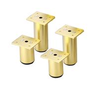 4 pcs meubles réglables pour les meubles noir canapé canapé en aluminium Couchés en alliage pour canapé-lit armoire de travail tasse de travail Bar de bureau de bureau de remplacement des jambes (300