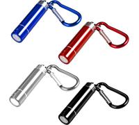 4 Pcs Mini Led Flashlight Keychain Portable Kids Small Flashlight Torch With Carabiner For Camping Hiking Kids Gift