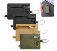 4 Pcs Mini Porte Monnaie Porte-Monnaie Mini Porte Monnaie Unisexe | Peut Être Suspendu,Souple Durable,Compact Portable,Sûr À Ranger,Pour Usage Quotidien,Activités Plein Air