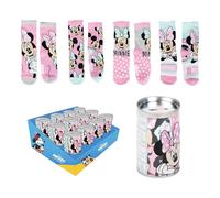 4 pcs. Minnie Chaussettes, Multicolore, 27-30 Unisexe pour Enfants