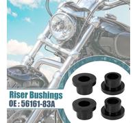 4 Pcs Moto Guidon Collier Riser Bagues 56161-83A Noir