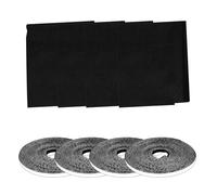 4 PCS Moustiquaire Fenêtre Écran,Moustiquaire Fenetre, Moustiqueres Fenêtre Découpable,Moustique Insect Mesh,avec 4 Auto Rubans Adhésifs,Protéger la Famille Contre Les Insectes (noir)