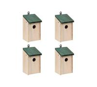 vidaXL 4 pcs Nichoirs Bois 12x12x22 cm