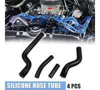 4 Pcs Noir Silicone Radiateur Refroidissements Tuyau Tube Tuyauterie pour Yamaha