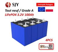 4 PCS nouvelle batterie au lithium LiFePO4 3.2v 100ah