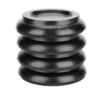 4 PCS Pads de pied de piano, rond en bois de hêtre Piano Caster Cup Foot Pad Set Upright Piano Caster Cups Accessoires(Black)