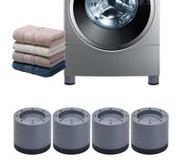 4 Pcs Patin Anti Vibrations Lave Linge Universel, Pied Caoutchouc Antidérapant, Tapis Anti-vibration Machine à Laver Coussinets, Amortisseurs Antivibration pour Machines à Laver et Sèche-Linge (6cm)