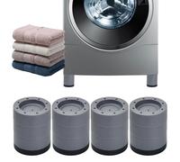 4 Pcs Patin Anti Vibrations Lave Linge Universel, Pied Caoutchouc Antidérapant, Tapis Anti-vibration Machine à Laver Coussinets, Amortisseurs Antivibration pour Machines à Laver et Sèche-Linge (8cm)