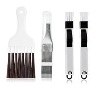 4 Pcs Peigne d'Aileron de Condensateur de Climatiseur, Brosse de Nettoyage à Ailettes Nettoyeur d'Ailettes de Climatiseur Nettoyage de Bobines de Réfrigérateur Outil de Radiateur d'Évaporateur