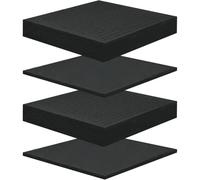 4 Pcs Pick and Pluck Foam 12 X 12 Inch,Case Polyurethane Foam Sheet for Toolbox, Storage Drawer,Game Box, Craft