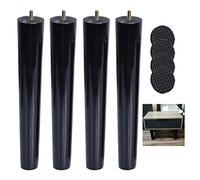 4 PCS Pieds de Remplacement de Bois Massif, Pieds de Canapé, Avec M6 (6mm) Boulon, pour Lit Table Basse Armoire Table de Chevet, Charge maximale 400 kg(Color:vertical,Size:15cm/5.91in)