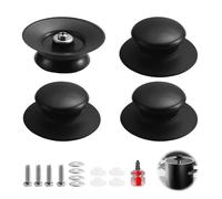 4 PCS Poignée de Couvercle, Casserole Couvercle Boutons de Rechange en Bakélite, Universel pour Couvercle de Casserole, Boutons de Rechange