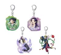 4 Pcs Porte Clés Carnets L'Apothicaire Anime Figurine Maomao Pendentifs Porte Clef Decor Acrylique Girls Apothecary Diaries Keychain