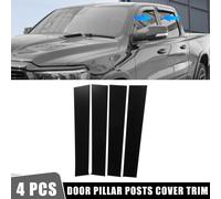 4 Pcs Porte Couverture Panneau Garniture Pilier Postes Autocollants pour Dodge Noir