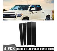 4 Pcs Porte Couverture Panneau Garniture Pilier Postes Autocollants pour Toyota Noir