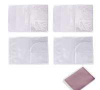 4 pcs protège passeport, 2 transparents et 2 givrée protection pour Passeport Voyage Protection Housse de Passeport