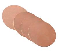4 Pcs Pure Copper Round Plate, Disc Thickness 1.2Mm Suitable for DIY Crafts And Home Improvement,Fuchsia,1.2×25mm(1.2x10mm)
