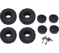 4 PCs RC -pneus de roue avec course -plastique -agrandissement avec haute simulation Crawler pour axial SCX24 1/24