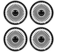 4 pcs roue bord de la peau de levage de couverture d'argent universel 15 dans les couvercles pour Fiat 500 et la plupart des voitures