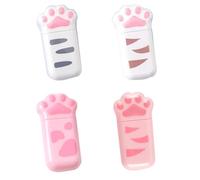 4 PCS Ruban Correcteur,Chat Ruban Correcteur, Mini Rubans Correcteurs 5mm x 6m, Kawaii Coloré Griffe De Chat, Rollers de Correction pour Enfants,Mini Correcteur Ruban