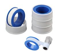 4 PCS Ruban de PTFE, Scotch anti Fuite D'eau, Ruban Etancheite Plomberie, PTFE, pour Plomberie, Robinetterie, Tuyaux, Résistant aux Températures Extrêmes et à l'Humidité (10Mx12MM)