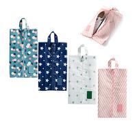 4 Pcs Sac à Chaussures Organisateur De Voyage, Sac De Voyage, Sac à PoussièRe De Voyage, Sac à Chaussures De Voyage Avec PoignéE, Organisateur De Chaussures à PoussièRe Pour Le Stockage De VêTements