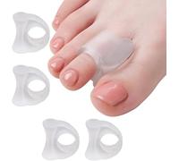4 Pcs Séparateur orteils, Séparateurs d'orteils Orthese pour Chevauchement Orteil, Marteau orteil Correcteur de Coussinets en gel et lisseur pour Soulager la Pression du Pied