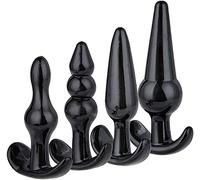 4 PCS/set Bǚtt Ànâl Jouets Relaxant pour Sèxtôyse Plaisir silicone Plug Ànâlé Femme débutante débutant Entraîneur Homme Prostàté Femmes Bǚtt Ànâl Adulte Trousse Métal