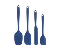 4 Pcs/Set Non Stick Résistant À La Chaleur Silicone Spatule Set Ustensiles De Cuisine Avec Crème Grattoir Pour La Cuisson Mélange Outils De Cuisson