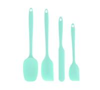 4 Pcs/Set Non Stick Résistant À La Chaleur Silicone Spatule Set Ustensiles De Cuisine Avec Crème Grattoir Pour La Cuisson Mélange Outils De Cuisson