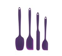 4 Pcs/Set Non Stick Résistant À La Chaleur Silicone Spatule Set Ustensiles De Cuisine Avec Crème Grattoir Pour La Cuisson Mélange Outils De Cuisson