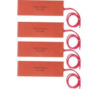 4 Pcs Silicone Rubber Heating Pad Flexible Silicone Heater Mat Rubber Heating Blanket for Industrial Equipment 20W 12V