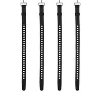 4 Pcs Silicone Tie Down Strap, 50cm Versatile Wear Silicone Securing Strap with Metal Buckle for Luggage Binding