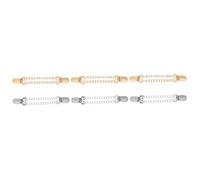 4 Pcs Stylish Clip-on Formal Dresses Sweater Womens Sweaters Clips Scarf Cardigan Brooch Women Dress Clip Miss The Chain Zinc Alloy Zipper