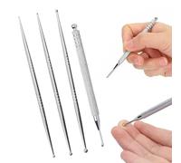 4 Pcs Stylo Acupuncture Stylos D'acupuncture Robuste Résistant Conception À Double Tête Massage Musculaire Précis Soulage Fatigue Détend Corps Et L'esprit Convient Pour Visage Épaules Dos Jambes
