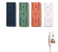 4 PCS Support de Douille Adhésif Sans Poinçon, Support Mural Multiprise, Supports de Bande de Puissance Auto-Adhésifs, Support de Multiprise Auto-Adhésif pour Télécommande, Routeur