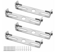 4 pcs Support de Fixation pour Plafonnier 90mm Luminaire Suspendu Accessoires Lustre de Plafond Plafonnier Plaque de Base Plaques