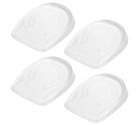 4 PCS Talonnette Gel Silicone 1cm, Semelle Rehaussante, Protecteurs de Talon,Epine Calcaneenne Talonnette Tendon D'achille, Coussinets de Talon Confortables pour Hommes et Femmes