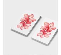 4 pcs Tatouage Ephemere Fleur D'Hibiscus Tatouage Temporaire Clavicule Durable Épaule Étanche Petit Autocollant De Tatouage De Fleur Mignonne Fraîche