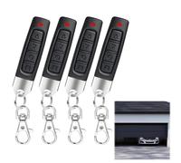 4 PCS Telecommande Universelle Portail 433MHz Telecommande Porte de Garage, Code Fixe Bip Portail Universelle, Sans Fil Compatible 4 Boutons Touches Copieuse, pour Voiture et Porte de Garage
